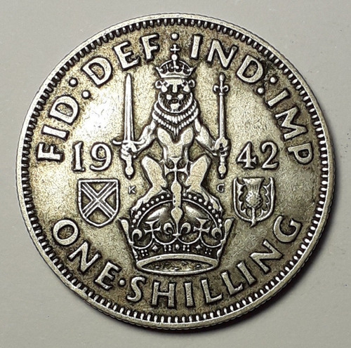 Inglaterra - 1 Shilling 1942 - Km 854 (ref 232)