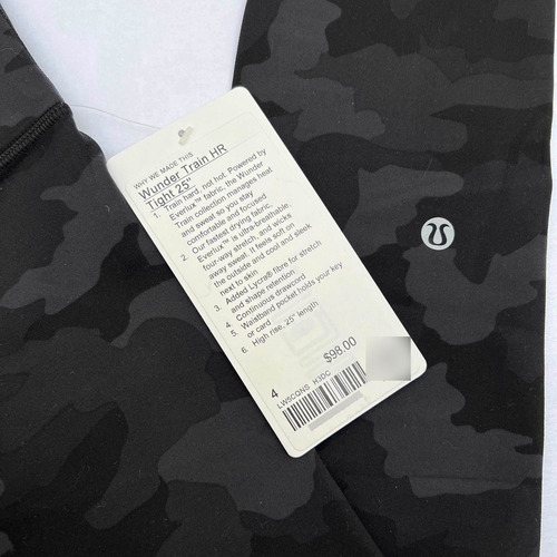 Leggings Lululemon Wunder Train Hr (6) Camuflaje 25