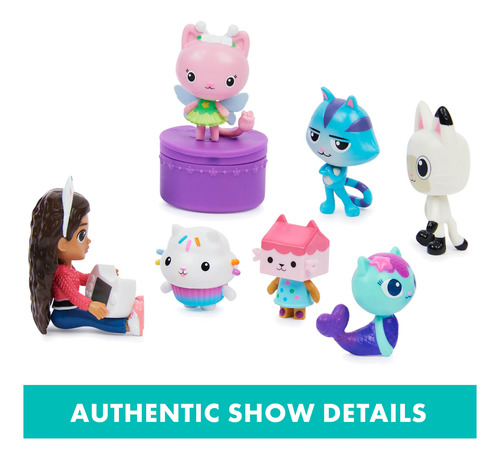 Set De Regalo De 7 Figuras De Juguete Gabbys Dollhouse Delux