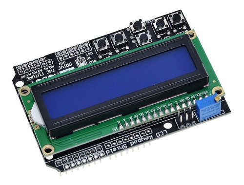 Lcd Keypad Shield Display 16x2 1602 Botones Pulsador Arduino