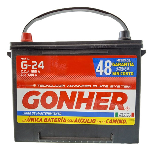 Acumulador Batería Gonher G-24 Cca:550a Ca:688a En León Gto