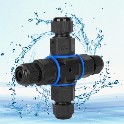 Conector Eléctrico Ip68, Unión De 4 Vías, Latón Resistente A