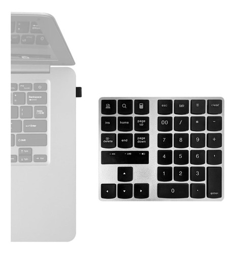 Teclado Pad Numerico Inalambrico Receptor Usb Recargable