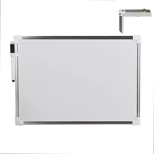 Imagem 1 de 4 de Lousa Quadro Branco Magnetico 35x50 Moldura De Aluminio