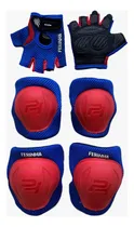 Comprar Kit Inf Luva, Joelheira E Cotoveleira Pro Hand Azul\u002Fverm
