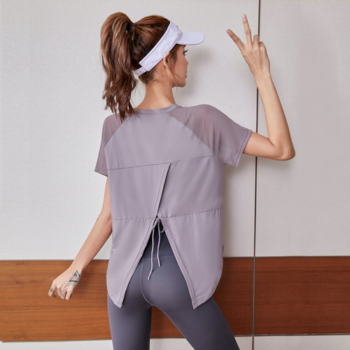 Playera Deportiva De Manga Corta Para Mujer, Holgada Y Delga