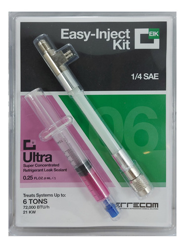 Kit Inyector Sellador Fugas Refrigerante Extreme Ultra 6ml