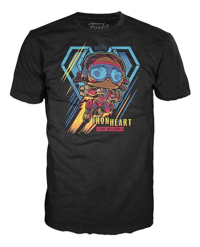Funko Pop & Tee: Black Panther - Playera XL y Ironheart Mk1