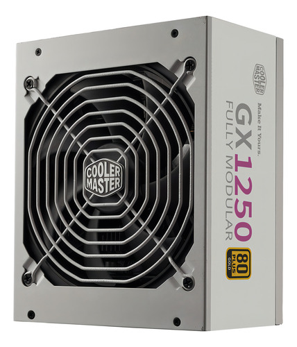 Fonte Cooler Master Gx Gold 1250w 80plus Full Modular Branca