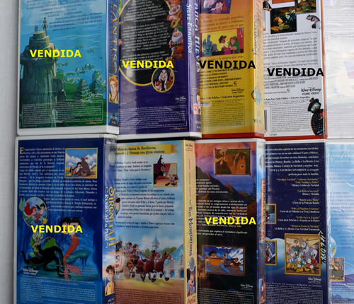 Películas Vhs Originales, Disney Y Otras - Ver Descripcion (Usado)