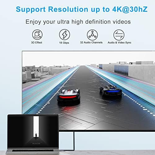 Peuzava Cable Usb C A Hdmi De 6 Pies, Preminum 4k Tipo C (ca
