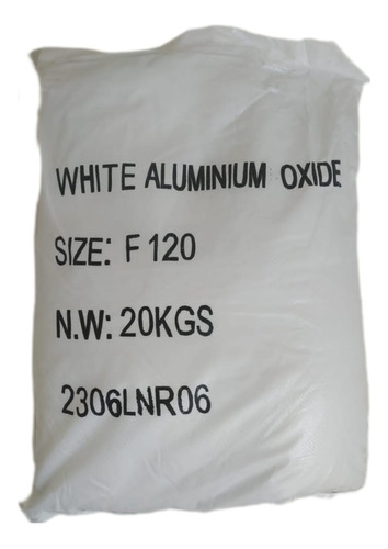 Óxido De Aluminio Blanco No. 120 Saco De 20 Kgs.