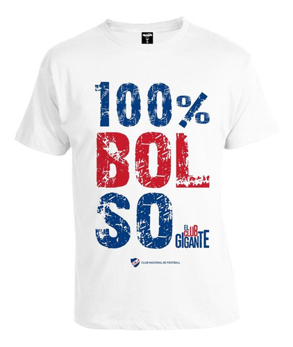 Camiseta Club Nacional De Football 100% Bolso Disershop