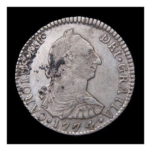 Potosí 1 Real 1774 Jr Sin Circular Plata Cj 66.2 Carlos Iii