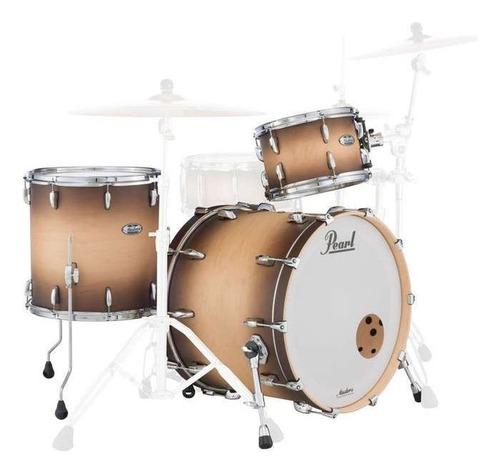 Pearl Master Maple Complete Bateria 3 Cuerpos Bombo 22