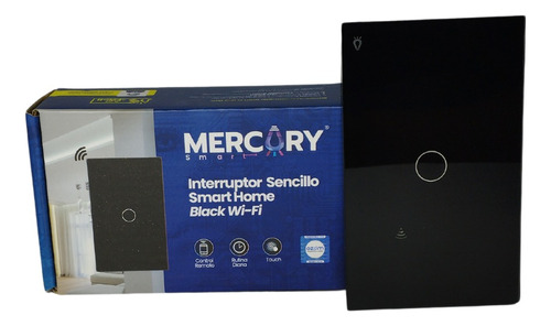 Interruptor Sencillo Smart Inteligente Wifi 110v Mercury 