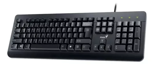 Combo Genius Km-160 Teclado + Mouse Usb Alambrico Antifluido