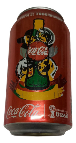 Lata Coca Cola Word Cup 2014 Vacia Brasil Copa Del Mundo Brasil 2014 (Usado)