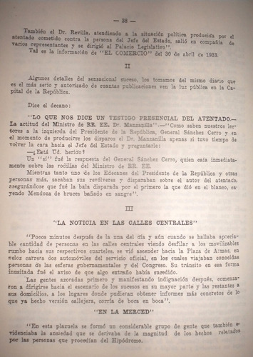 Corona Funebre Del Señor Don Luis M. Sanchez Cerro