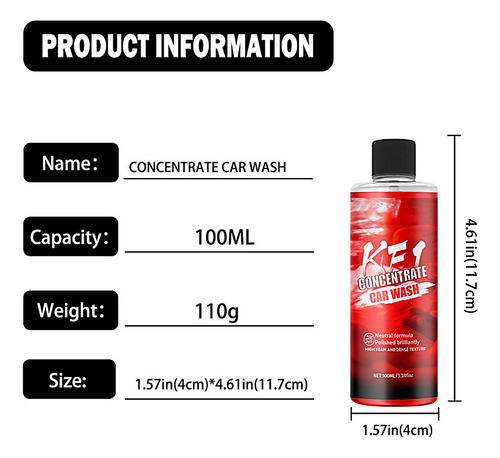 Jabón Para Lavar Coches Champú Lavado Vehículos 100 Ml Limpi