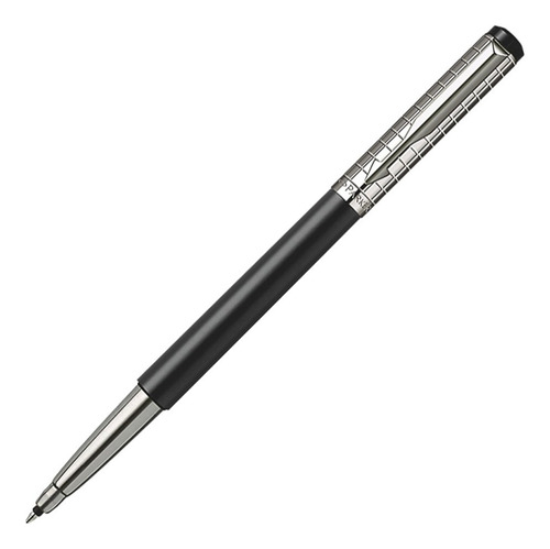 Parker Vector Bolgrafo, Negro Acero Inoxidable Chiselled