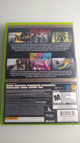 Gta Episodes From Liberty City Xbox 360 Lenny Star Games