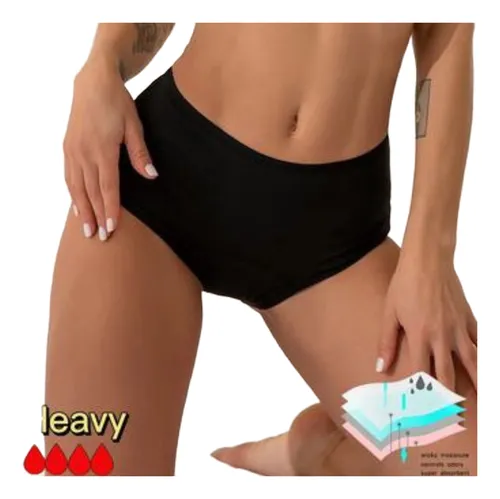 2 Pantys Menstrual 4capas Absorbente Periodo Bambú Antibacte