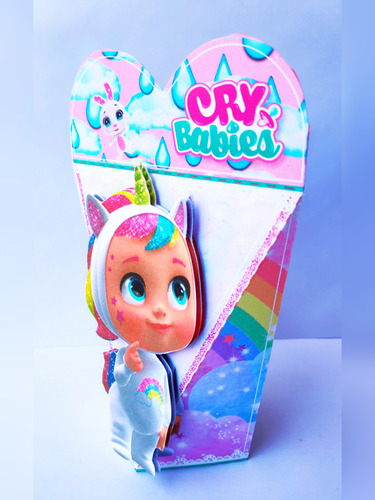 Cajitas Golosineras Cry Baby Bebe Llorones Triangular V1