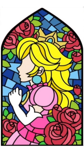 Kit Diamond Painting Princesa Peach Mario Bros Manualidad