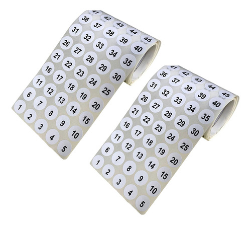2 Hojas De Pegatinas De Números De 1 A 100 Etiquetas Para