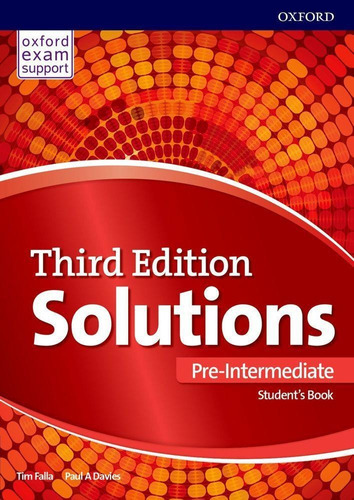 Solutions Pre-intermediate Student´s Book And Online Practice Pack - 3rd Ed, De Falla, Tim. Editora Oxford University, Capa Brochura Em Inglês