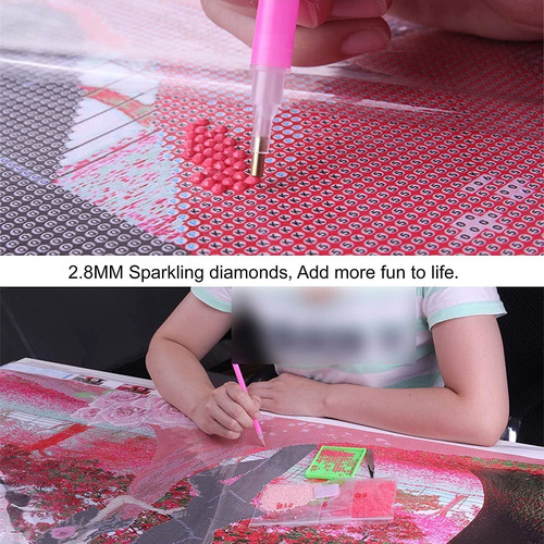 Kit De Pintura Con Diamantes 5d Rosas Doradas 30x40 Cm 