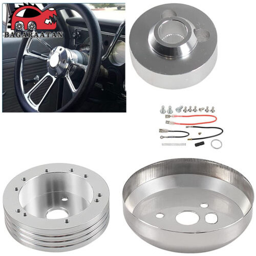 5 & 6 Hole Steering Wheel Hub Adapter Polished For Gm Ch Uux