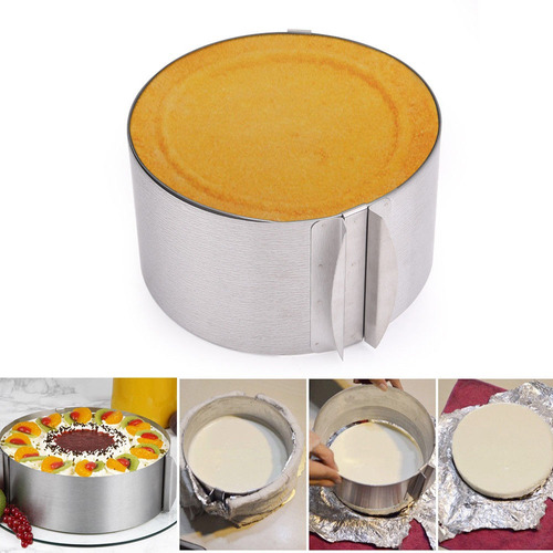 Round Cake Mousse Ring Mold Mold Cutter Slicer Pastelería To