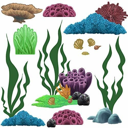 Crea Un Mural De Arrecife De Coral Marinas Océano De L...