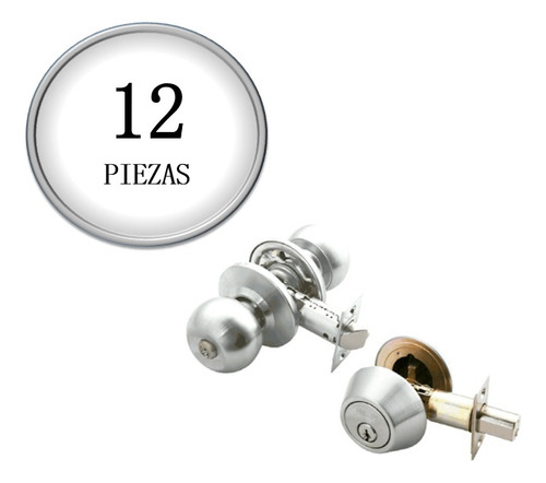 12 Combo Phillips Gamma Recamara + Cerrojo Llave-llave S