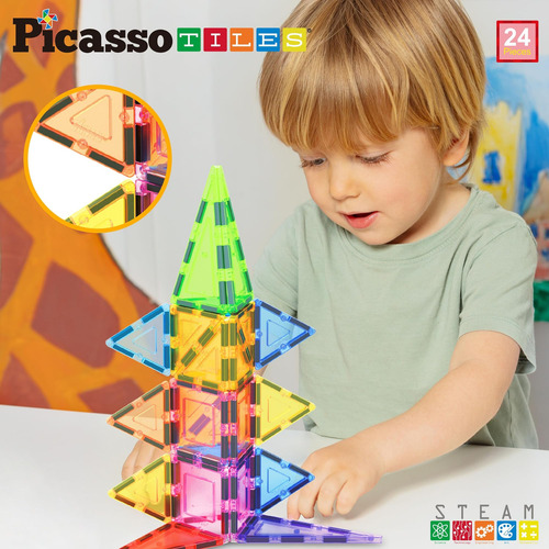 Picassotiles Juego De Bloques De Construcción De Azulejos Ma