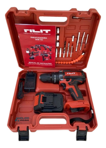 Parafusadeira Furadeira C/ Impacto A Bateria 20v Com Kit