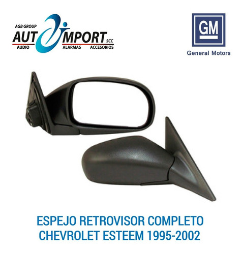 Espejo Retrovisor Lateral Chevrolet Esteem 95-02 Genuino