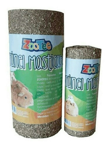 Tunel Grande Masticable De Alfalfa Zootec Roedores Hamsters