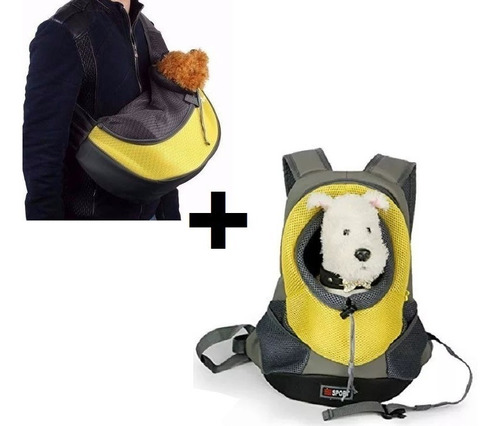 Mochila Porta Perros + Banano Mochila Para Transportar Perro