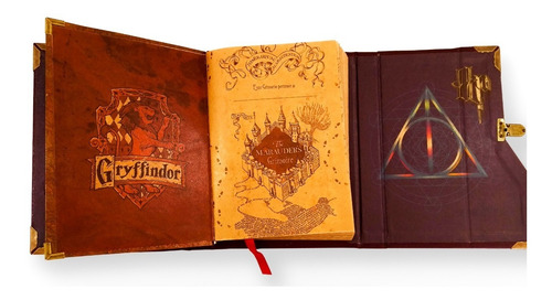 Imagem 5 de 7 de Livro Da Sombra Diário Grimório Harry Potter Gryffindor A5