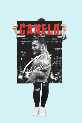 Cuadro Mural Moderno Canelo Álvarez Deco Boxeo