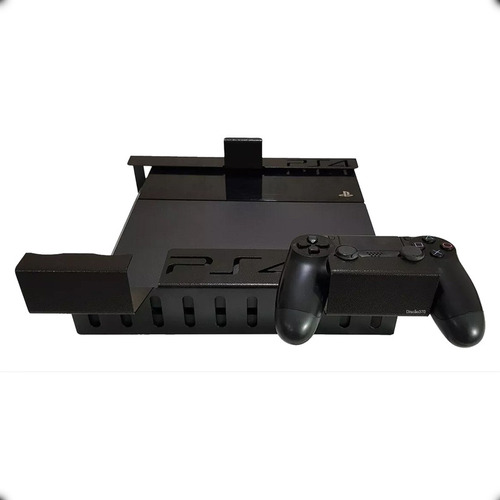 Suporte Parede Play 4 Na Cor Preto Fat/slim/pro