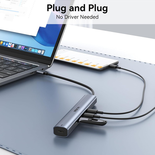 Usb C Hub 10gbps,mokin Usb C Splitter With 4k@60hz Video ...