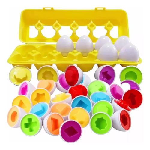 Huevos Colores Forma Juguete Niño Aprender Habilidades Juego