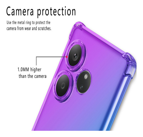 Funda Para Realme Gt6 5g Antishock Transparente Case