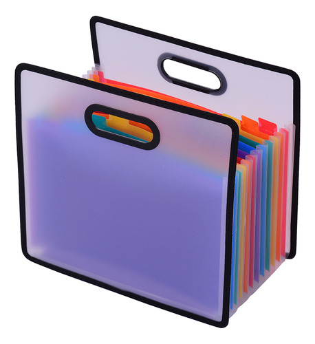 Carpeta De Archivos Rainbow File Con Bolsillos Organizadores
