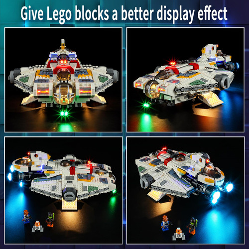 Luz Led Para Lego Star Wars Ghost & Phantom Ii 75357 Set Va