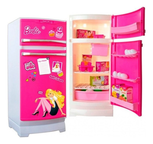 Heladera De Barbie Con Accesorios Juego De Cocina  Lepotoys 